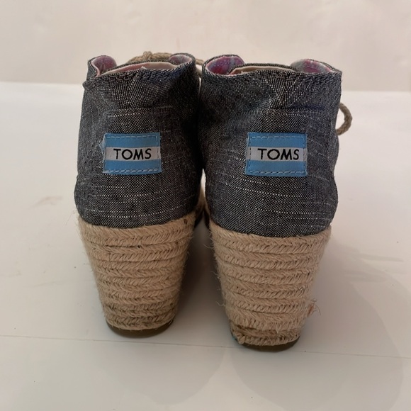 Toms Womens Sienna Wedge Espadrilles. Sz 7.5 - Picture 3 of 6